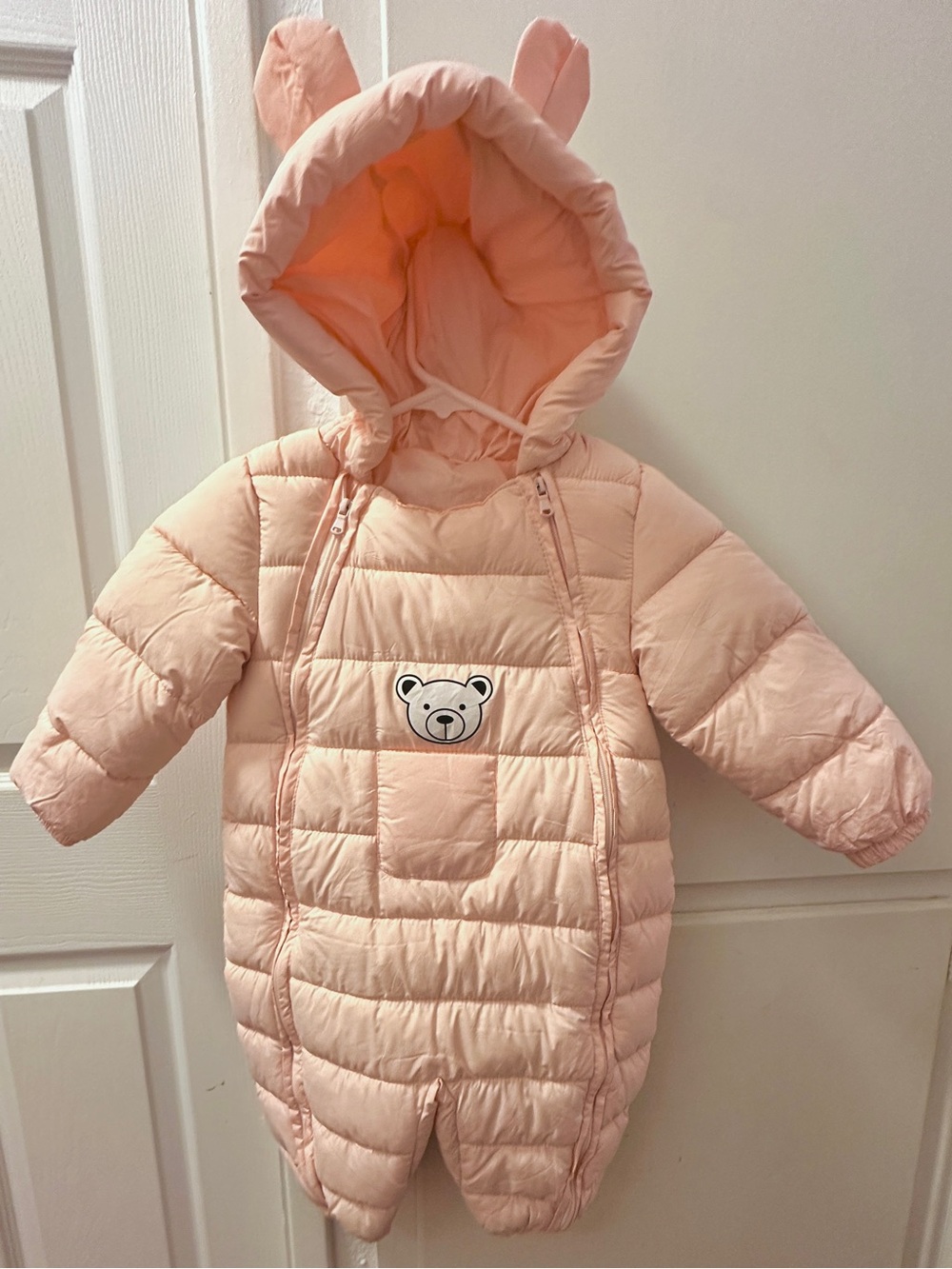 Baby Pink Puffer Jacket Winter Snowsuit